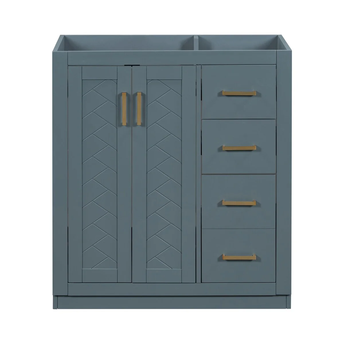 30'' Bathroom Vanity without Sink,Frame Bathroom Storage Cabinet Only