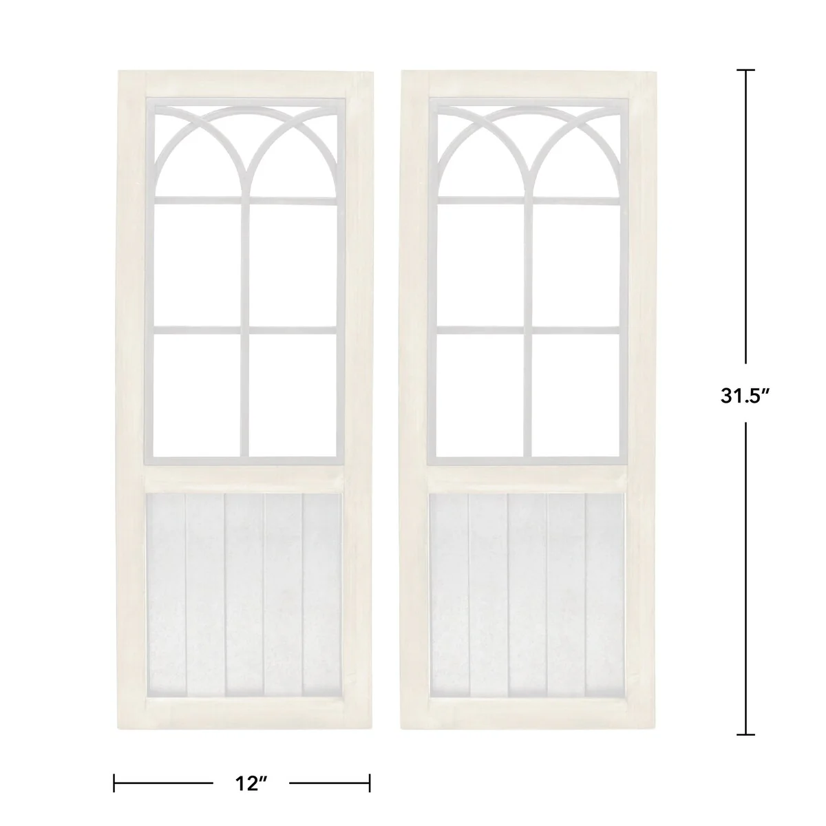 FirsTime & Co. Willow Farmhouse Window Wall Plaque Set