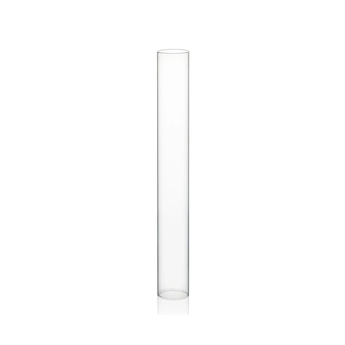 Clear Glass Cylinder Hurricane Chimney Tube, Candle Cover - 1 Piece