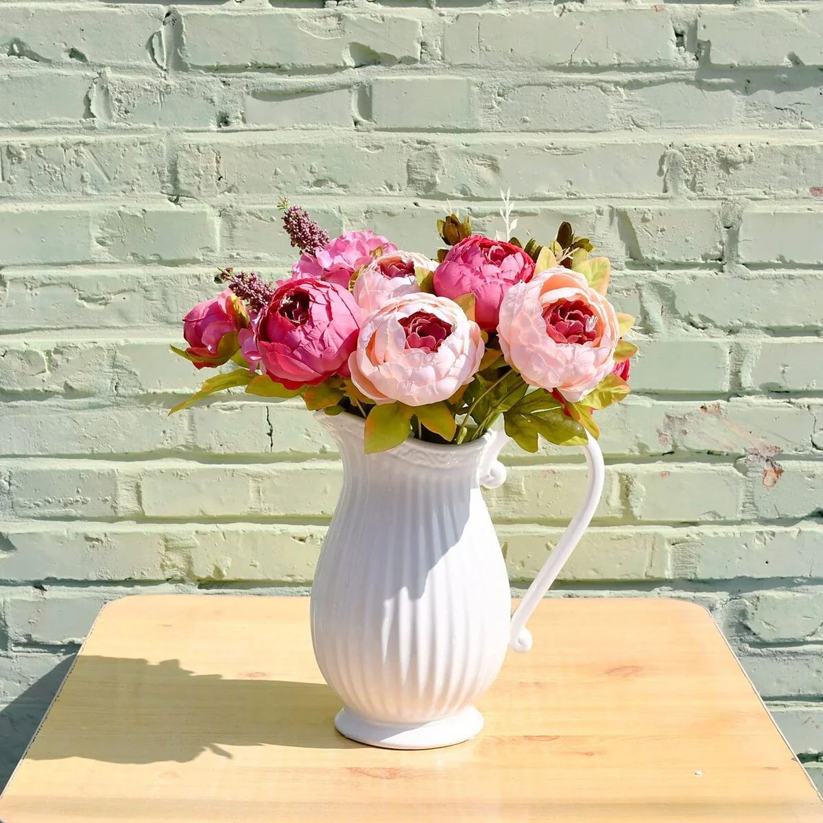 Mandy's Artificial Silk Flowers 1 Bouquet for Wedding Decoration