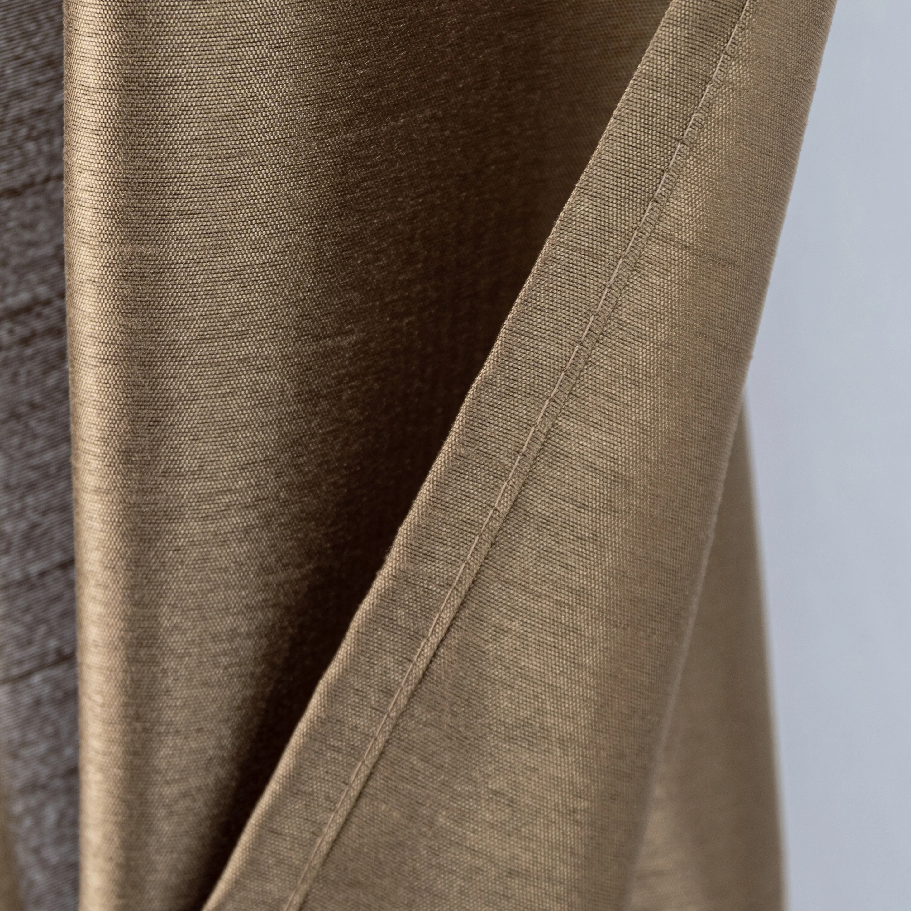 Nancy Faux Silk Window Curtain Panel Set