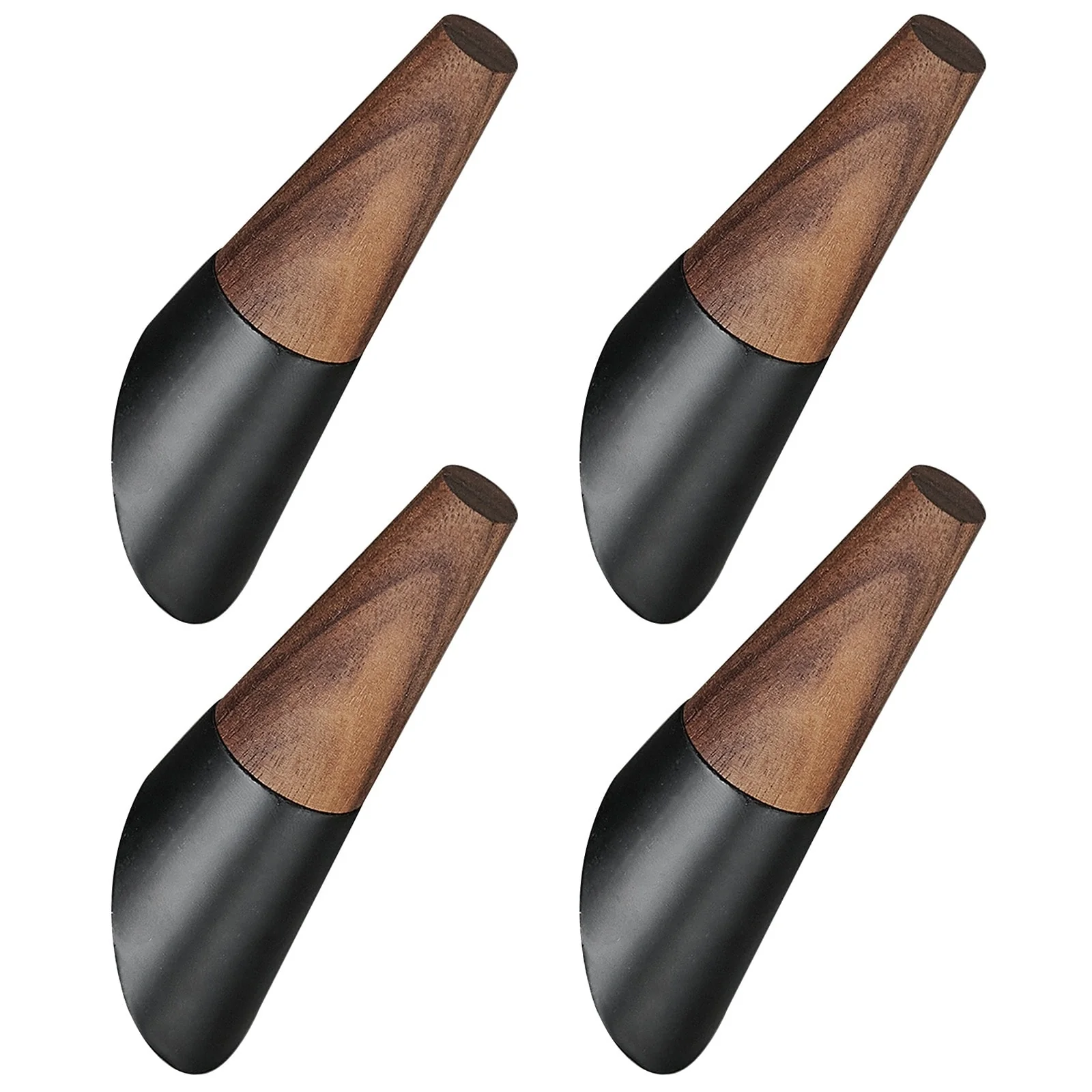 Wood Bathroom Knob Coat Robe/Towel Hook (4-Pack)