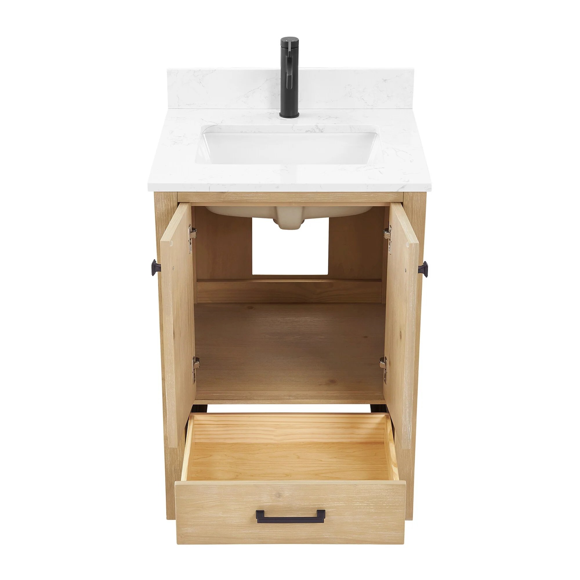 Shannon Bath Vanity with Composite Stone Countertop without Mirror