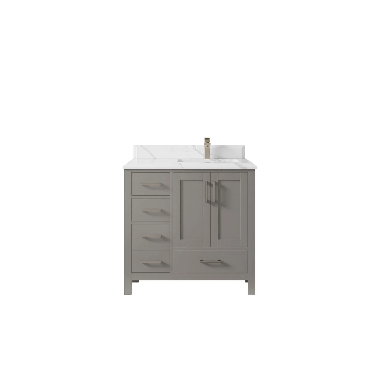 Willow Collections 36 in. W x 22 in. D Malibu Right Offset Sink Bathroom Vanity with Countertop