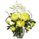 Silk 21.5-inch Peony/ Orchid Flower Arrangement