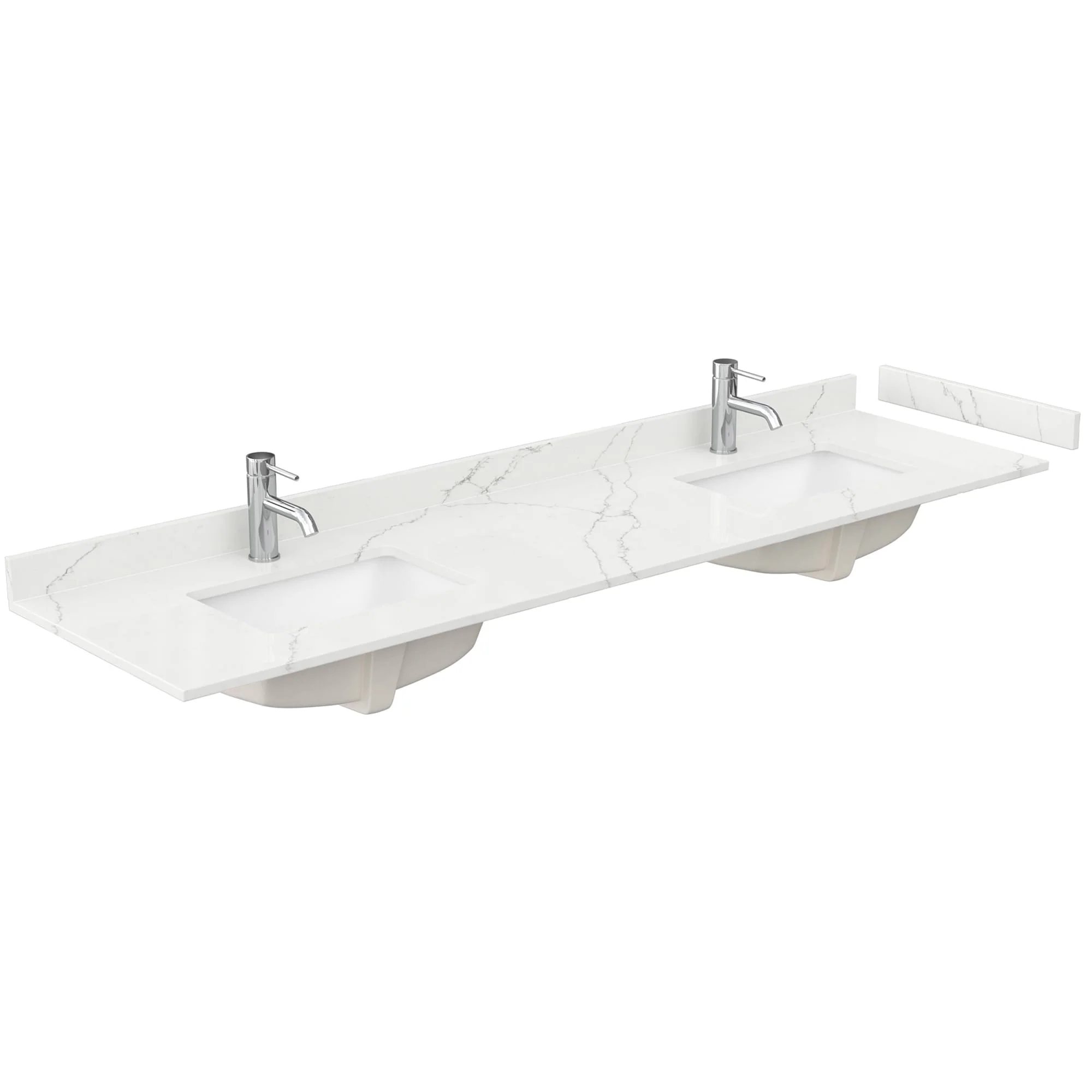 Avery 80-inch Double Vanity, Quartz Top