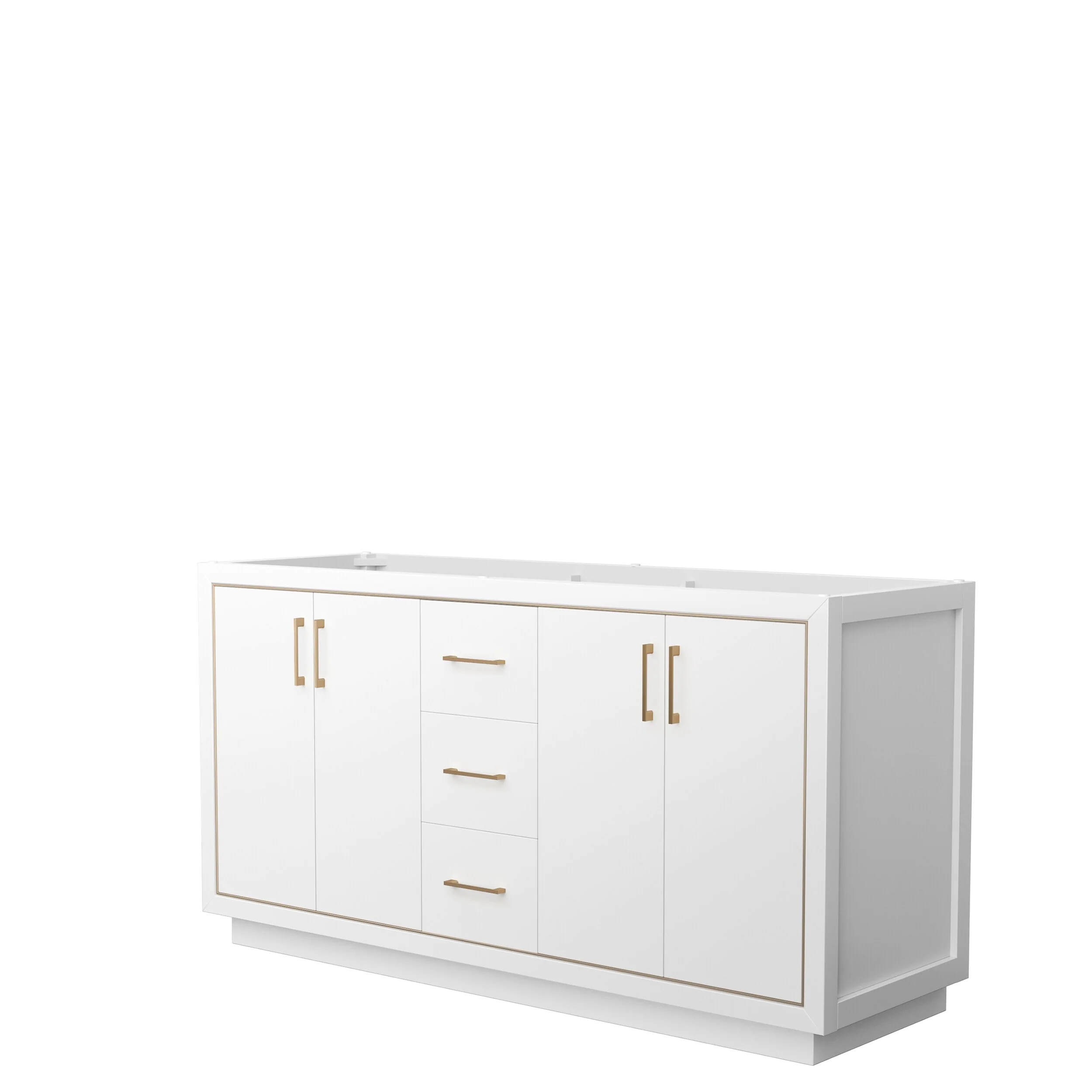 Icon Double Bathroom Vanity Cabinet, No Mirror