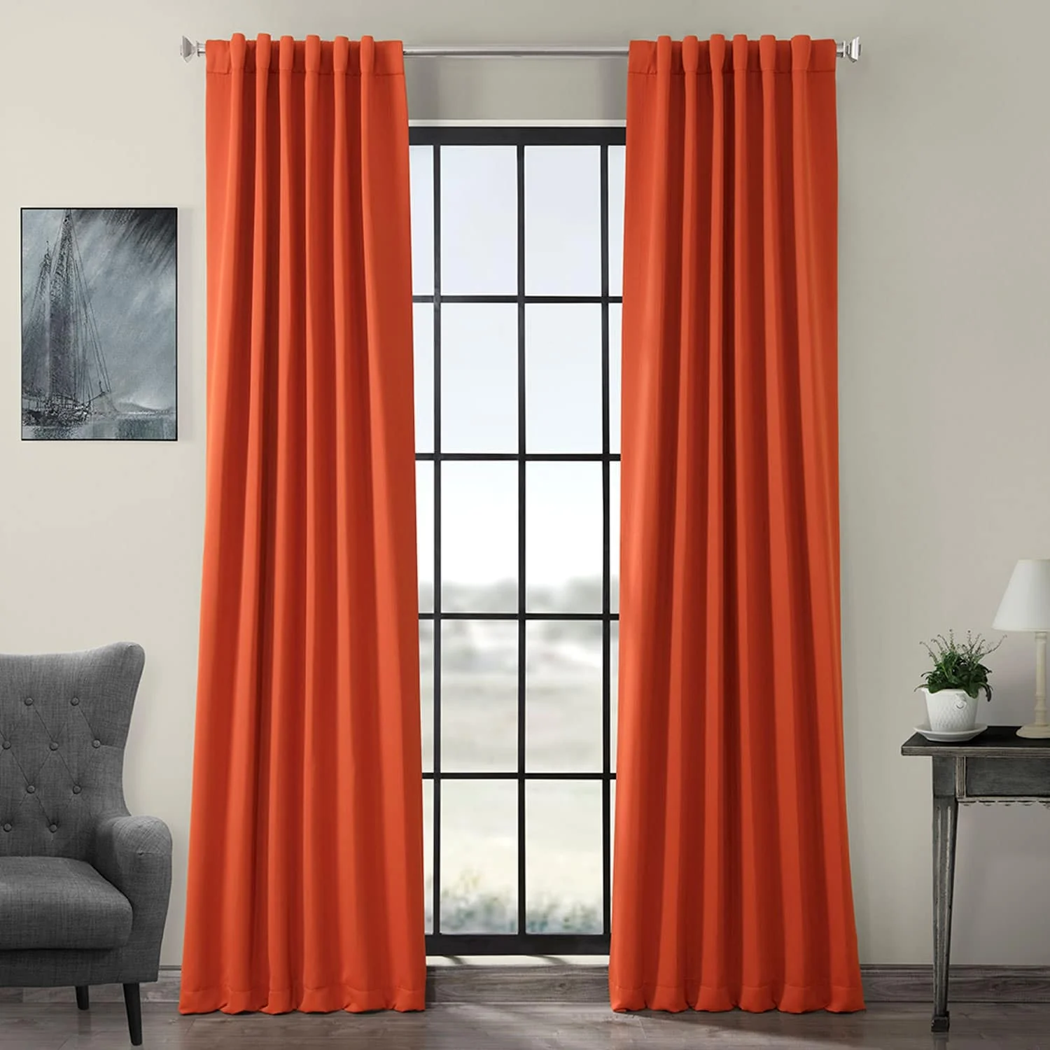 Exclusive Fabrics Room Darkening Curtain Panel Pair (2 Panels)