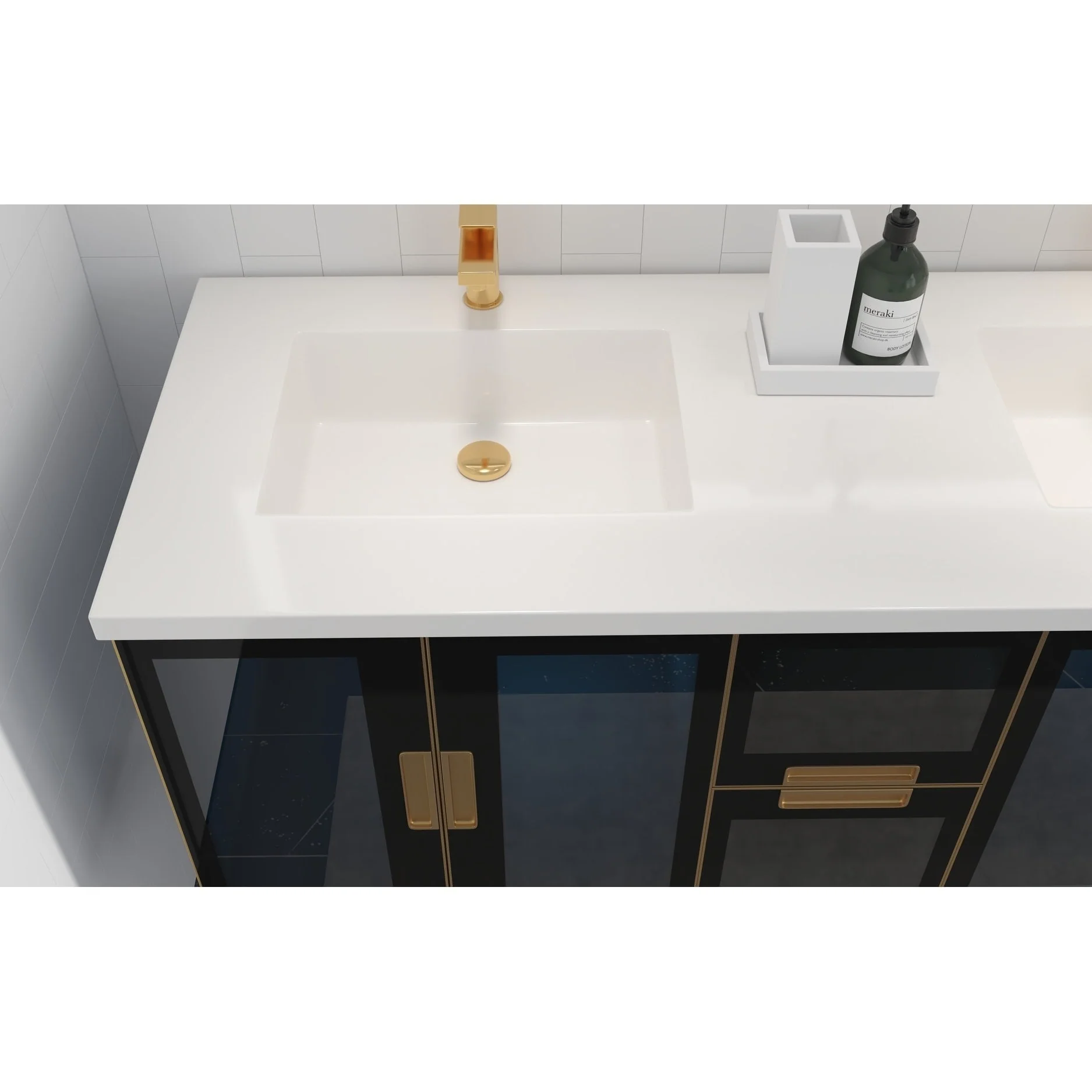 Rosario Wall Mounted Bathroom Vanity, Base Only