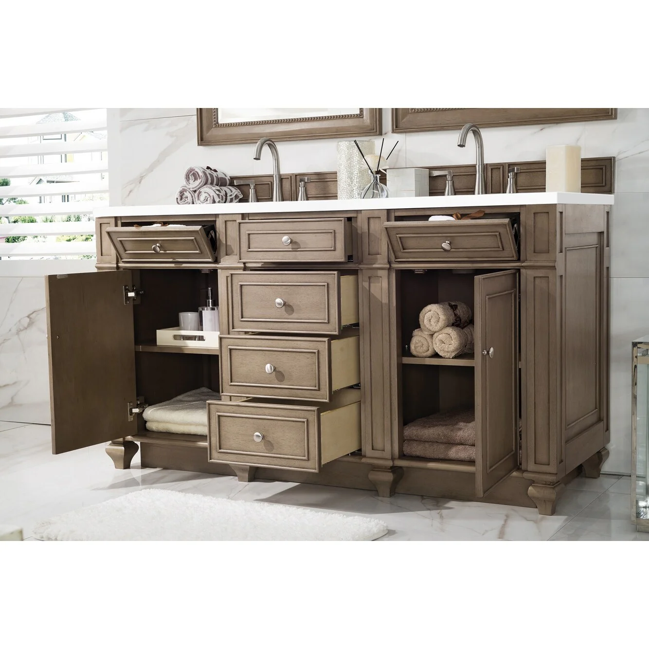 James Martin Vanities 157-V60D-3WZ Bristol 60