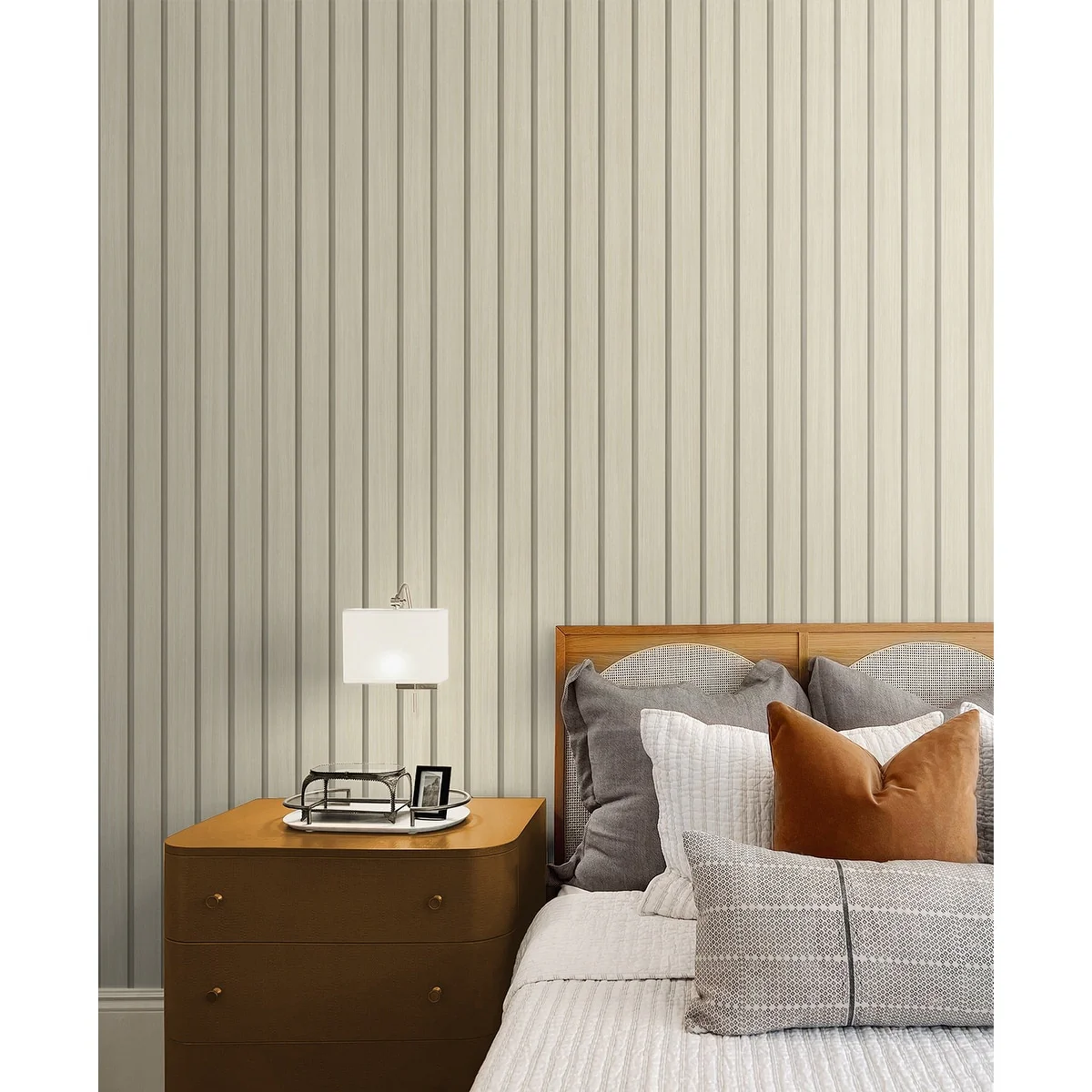 Stacy Garcia Home Faux Wooden Slats Peel and Stick Wallpaper