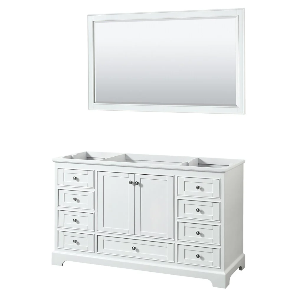 Deborah 60-inch Single Bathroom Vanity, 58-inch Mirror