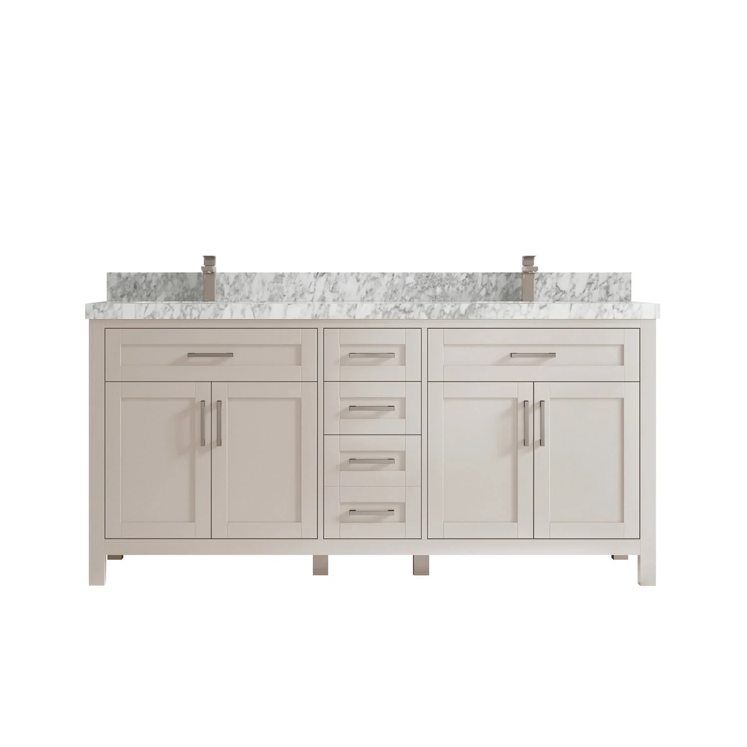 Willow Collections 72 in. W x 22 in. D Cambridge Double Sink Bathroom Vanity with Countertop