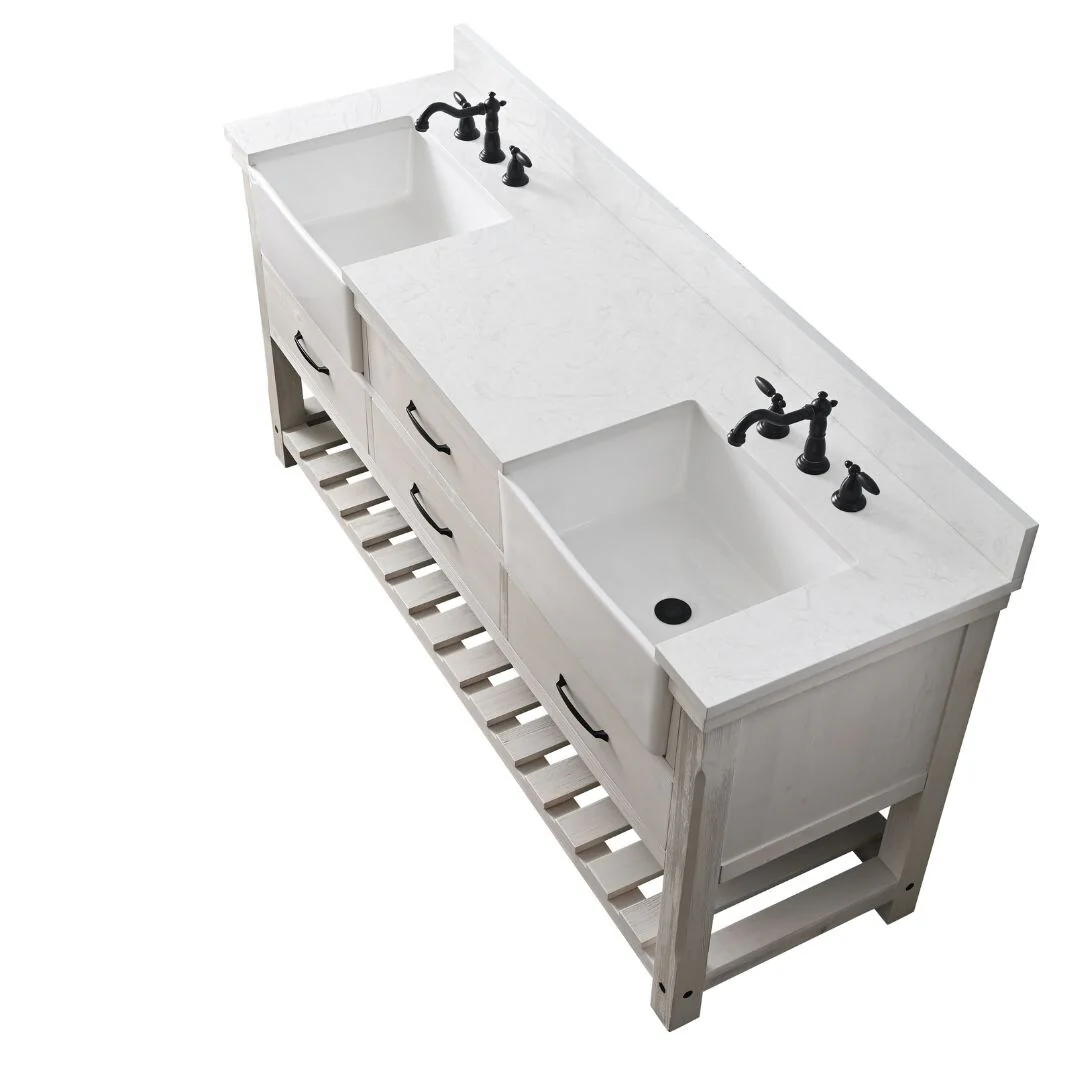 Sudio Design Bathroom Vanity Wesley Weathered Collection.