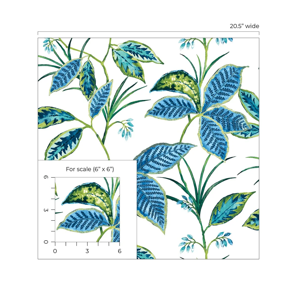 NextWall Boho Leaf Trail Peel and Stick Wallpaper