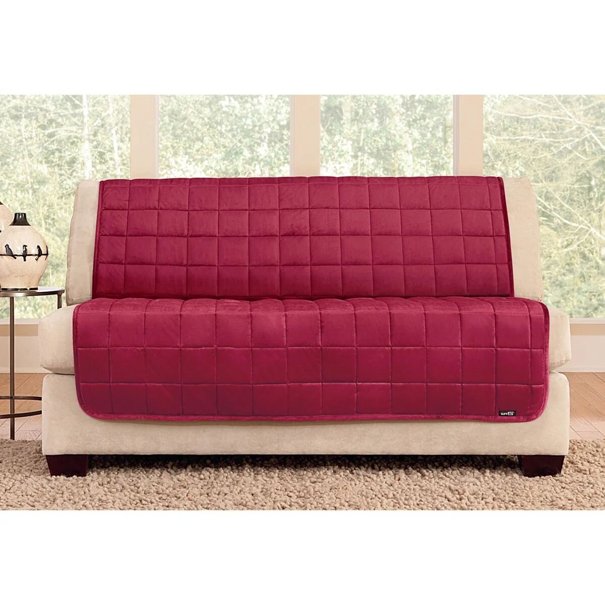 SureFit Deluxe Pet Armless Loveseat Furniture Cover