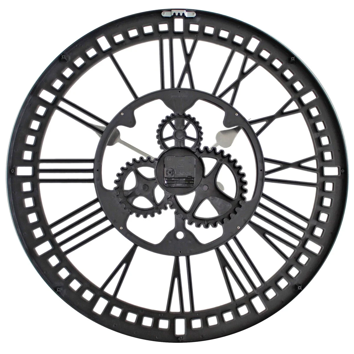 FirsTime & Co. Roman Gear Wall Clock, American Crafted, Oil Rubbed Bronze, Plastic, 24 x 2 x 24 in