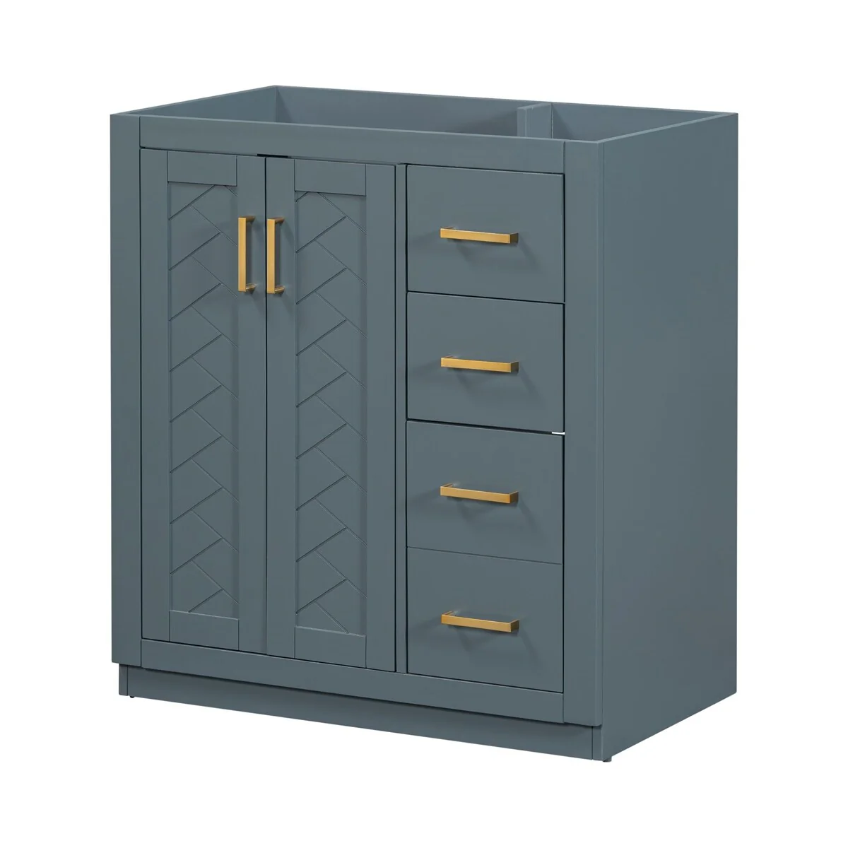 30'' Bathroom Vanity without Sink,Frame Bathroom Storage Cabinet Only
