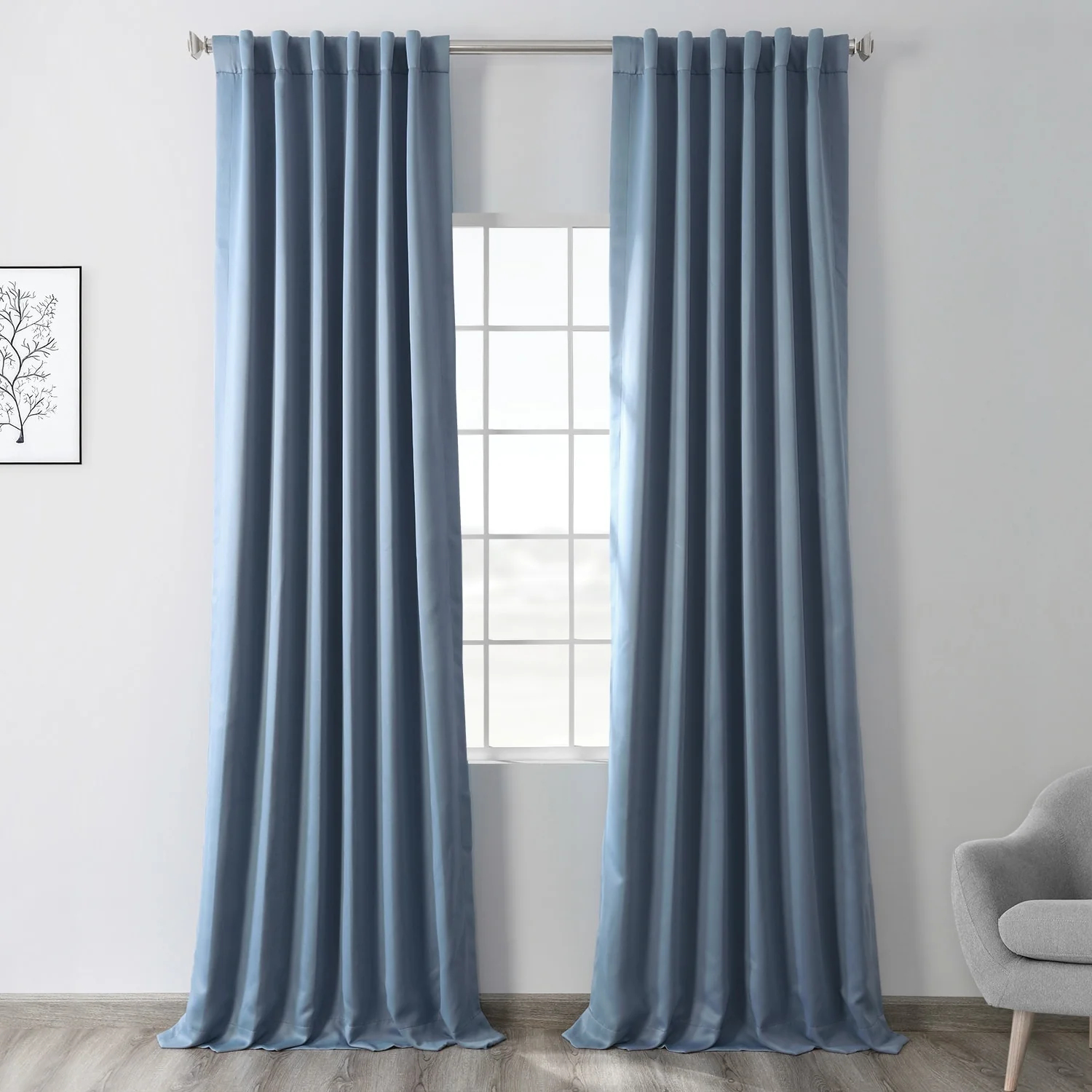 Exclusive Fabrics Room Darkening 108-inch Curtain Panel Pair