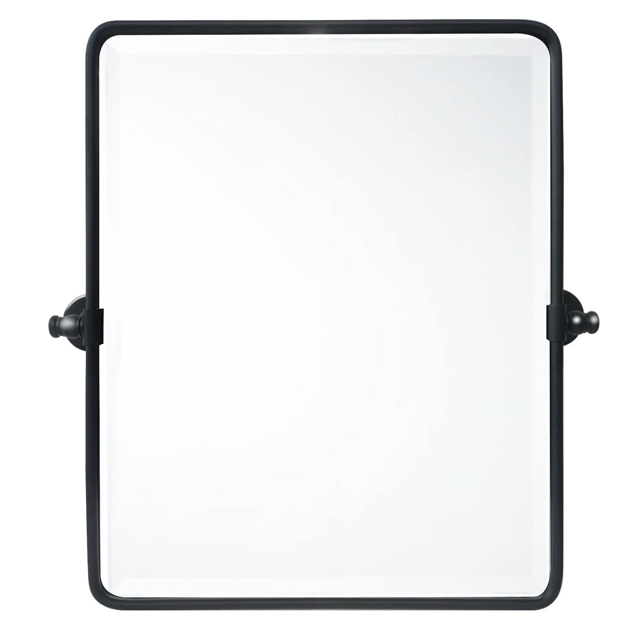 TEHOME Woodvale Rectangle Metal Pivot Bathroom Mirror