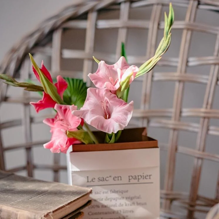 RusticReach Artificial Gladiolus Flower Stem