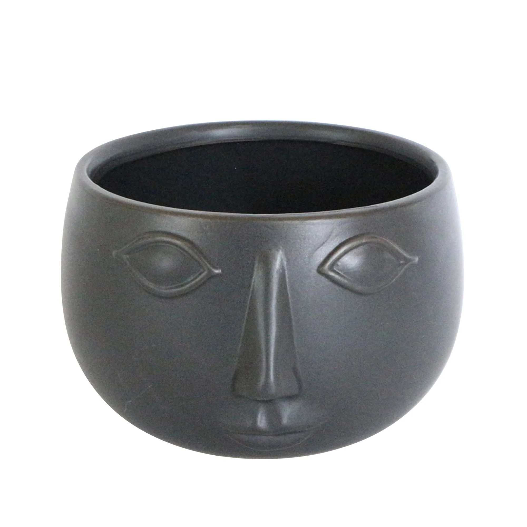 Sagebrook Home Ceramic Contemporary Face Planter - 7
