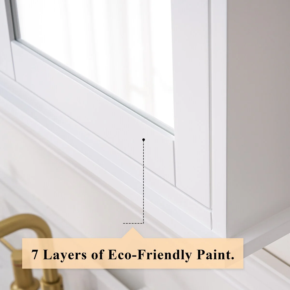 30''H Surface Mount Solid Wood Framed Medicine Cabinet With Mirror And Wooden Shelves