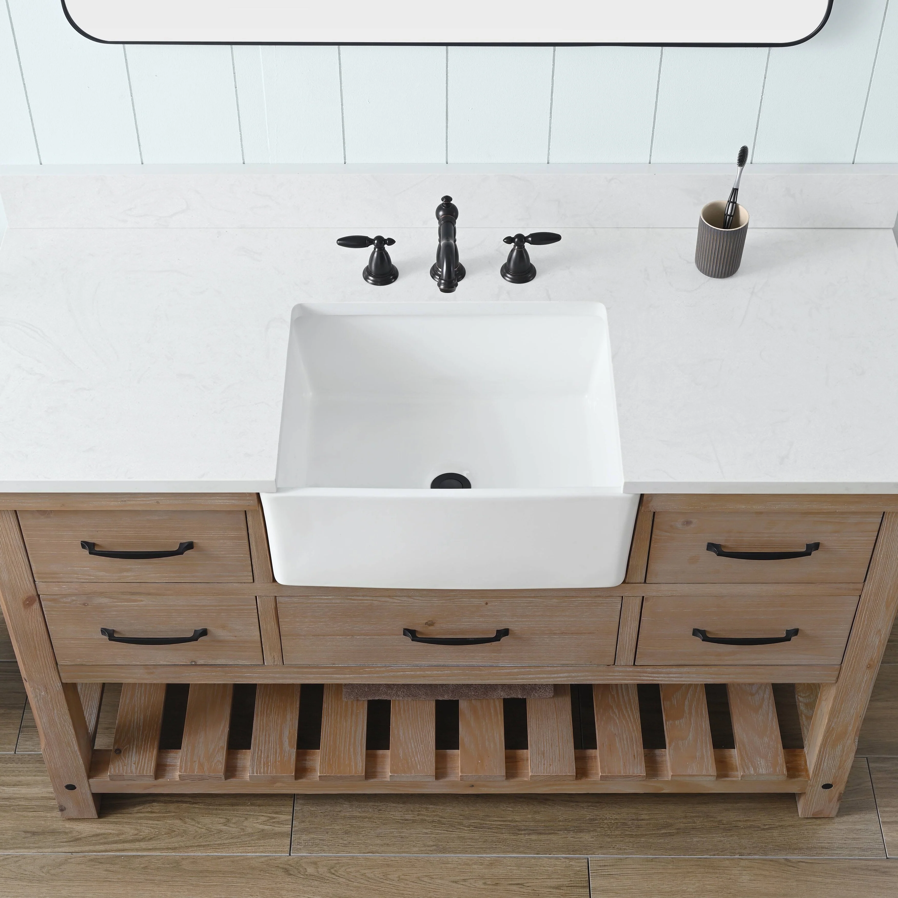 Sudio Design Bathroom Vanity Wesley Weathered Collection.