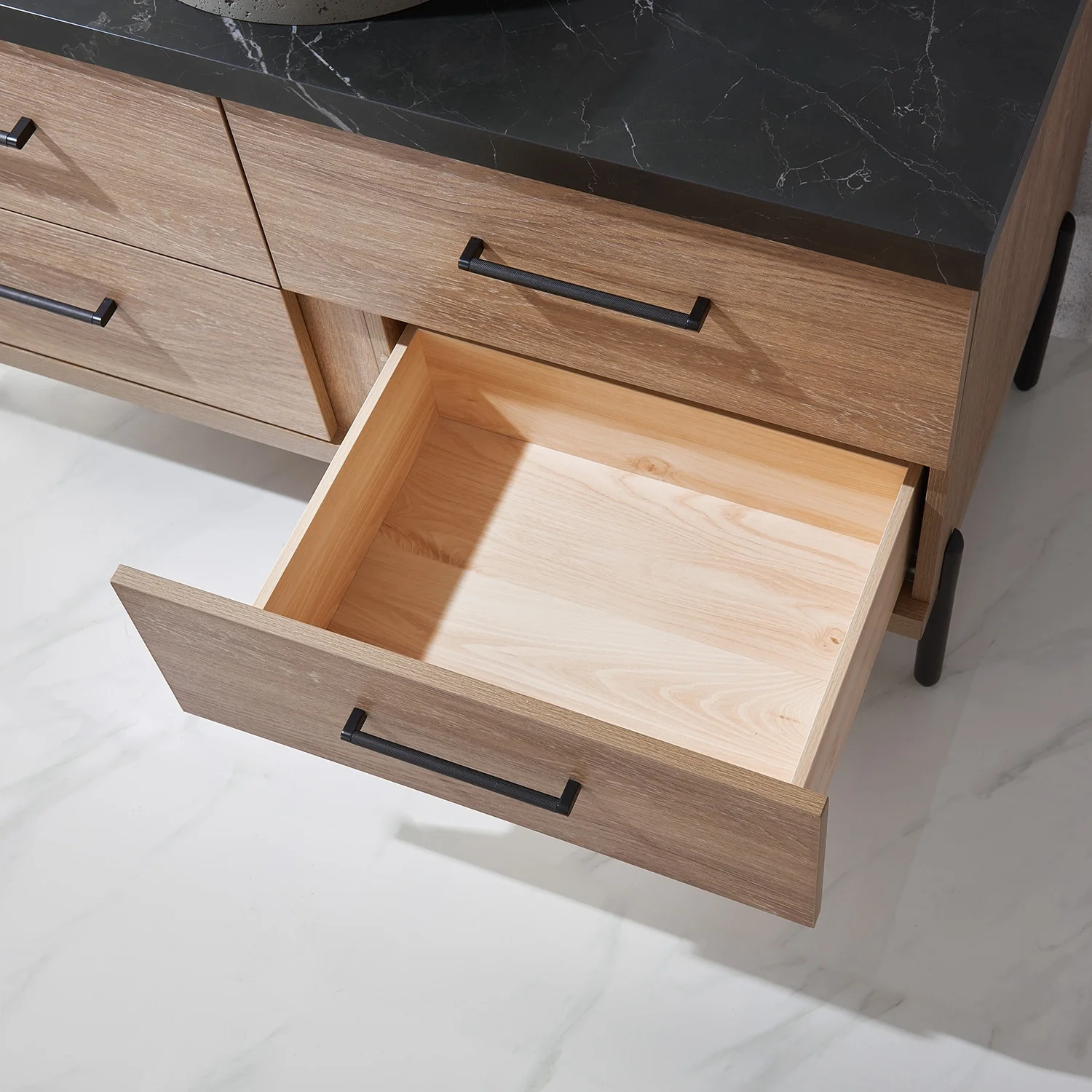 Trento Bath Vanity with Sintered Stone Top with Concrete Sink (R)