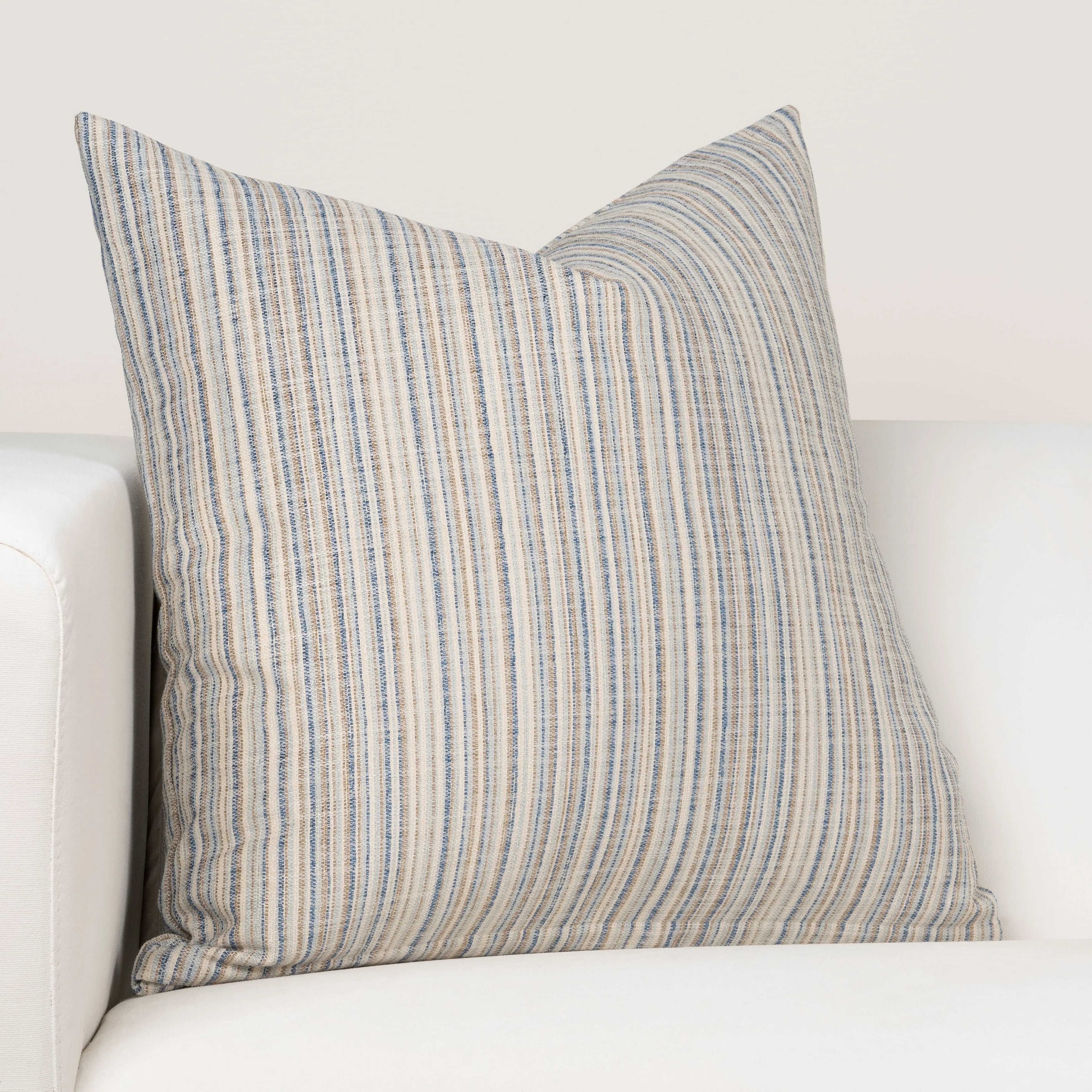 Ernest Hemingway Sandpiper Stripe Ocean Designer Throw Pillow