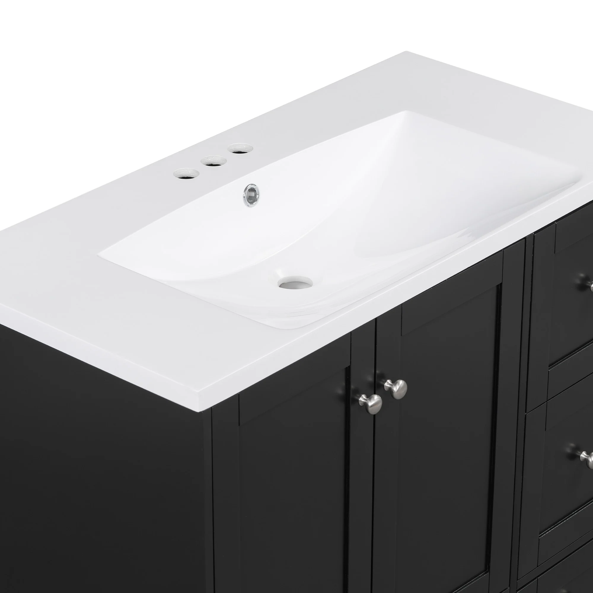 36 Inch Modern Bathroom Vanity with USB Charging