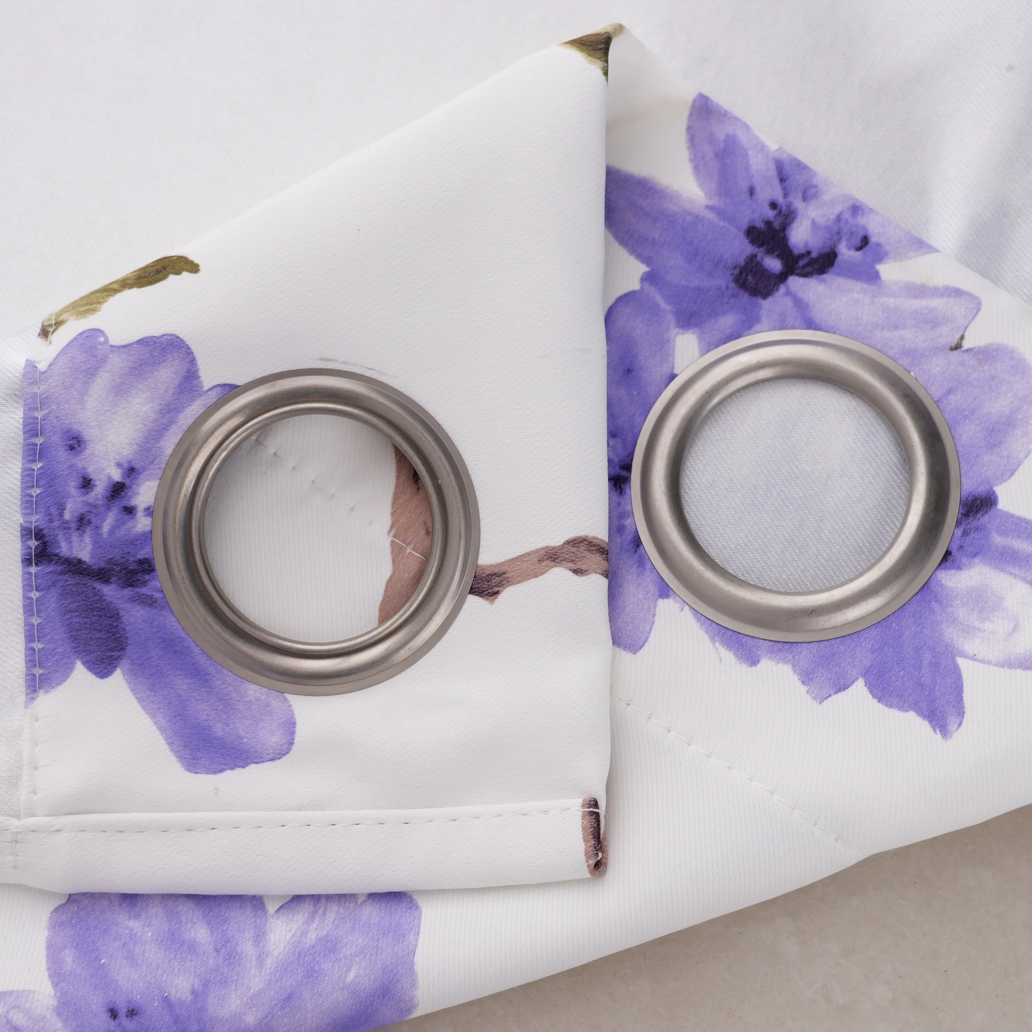 Lily Flowers Blackout Window Curtain 90 inch