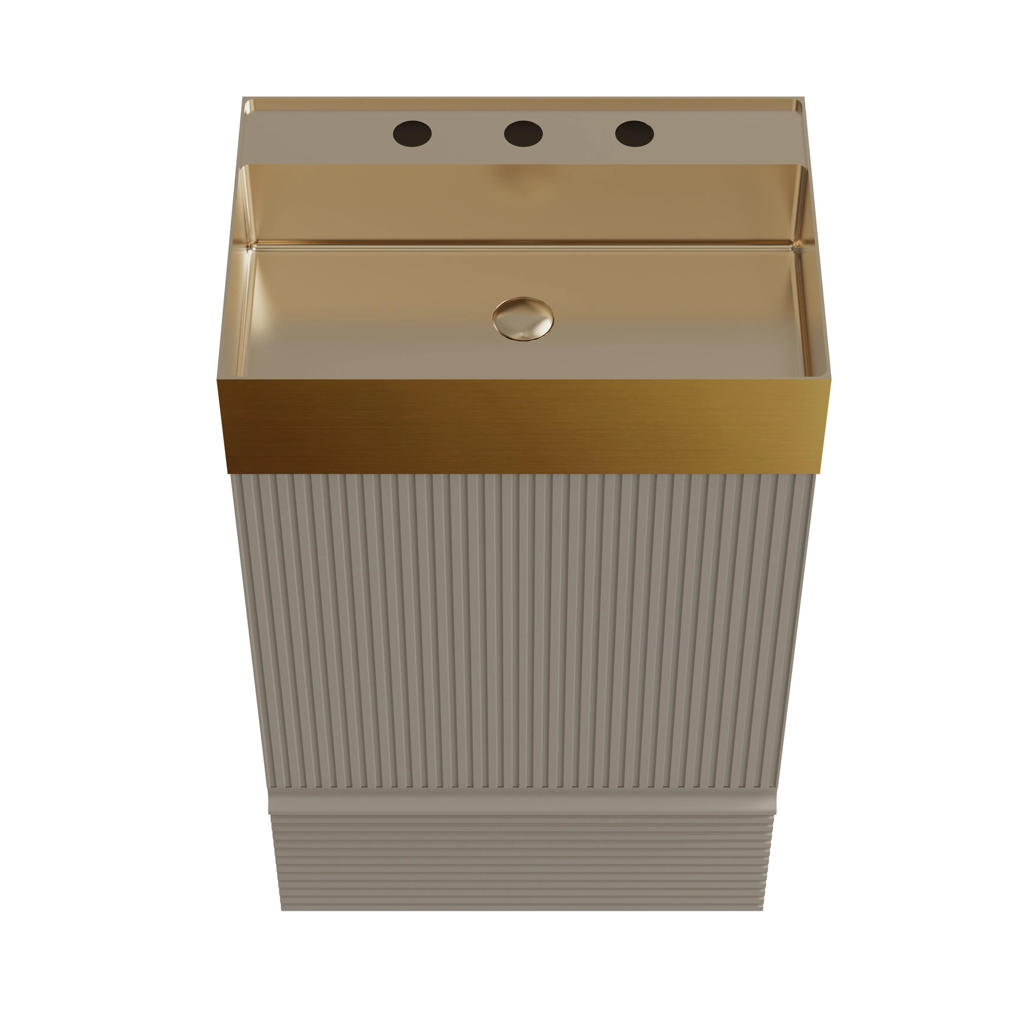 CITTANEO Gada Pro 20'' Modern Freestanding Bathroom Vanity with Sink and Integral Basin