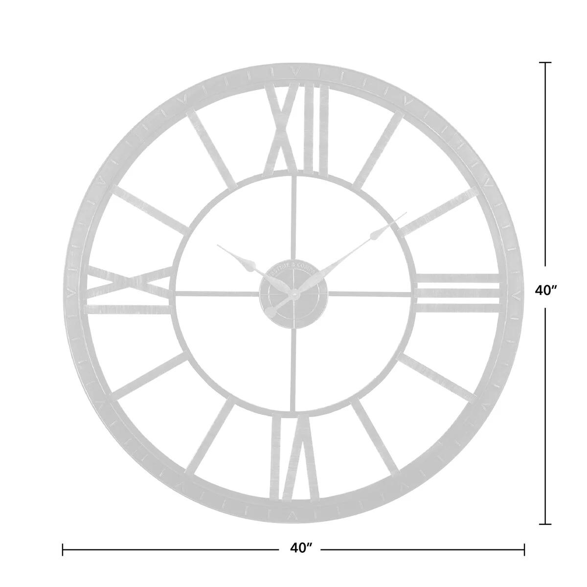 FirsTime & Co. Big Time Modern Roman Numeral Wall Clock