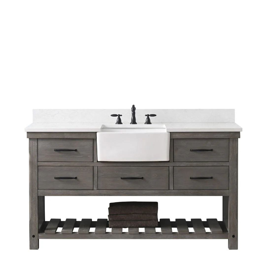 Sudio Design Bathroom Vanity Wesley Weathered Collection.