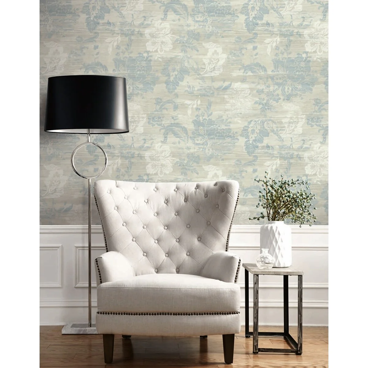 Seabrook Designs Zavala Floral Unpasted Wallpaper