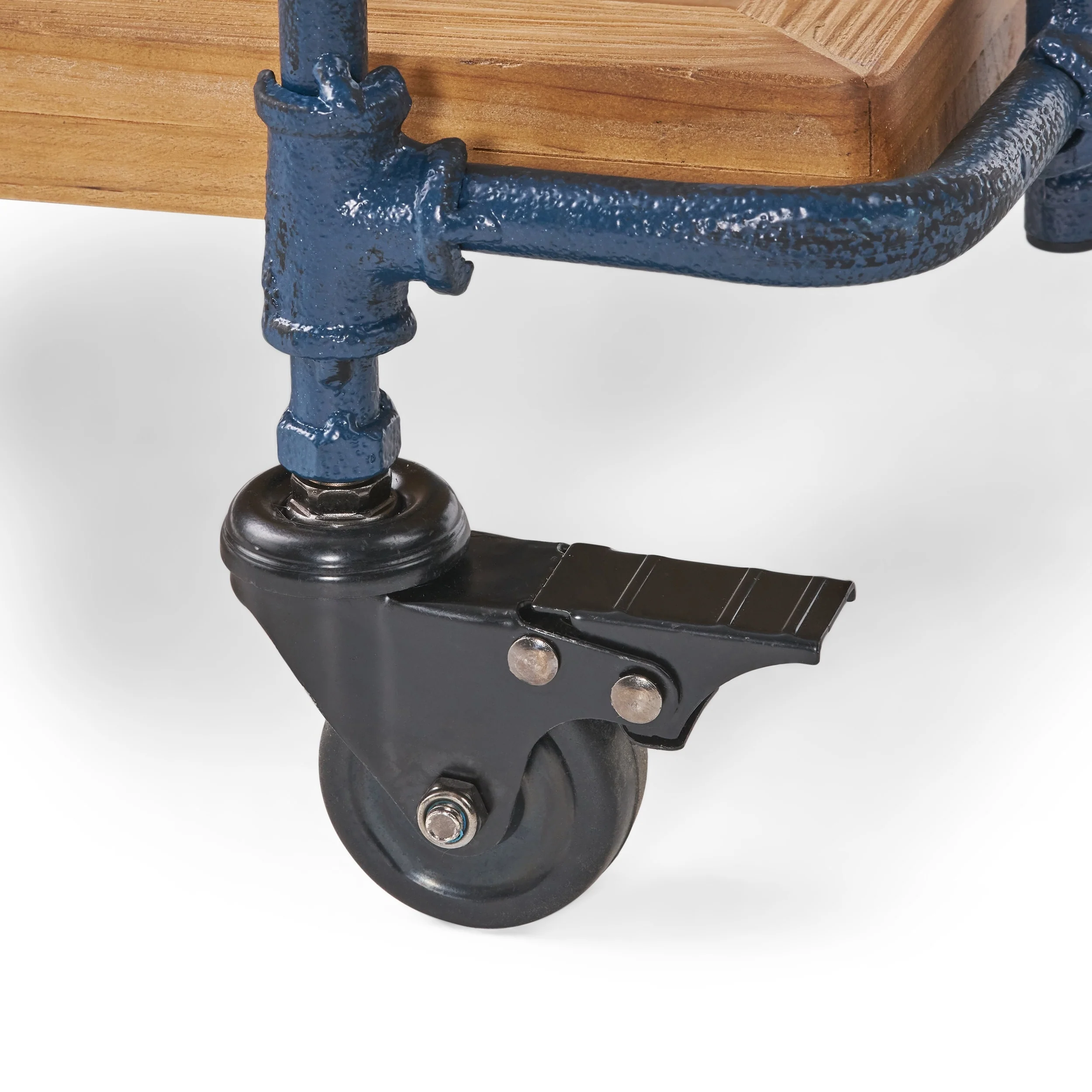 Eden Outdoor Industrial Firwood and Iron Bar Cart by Christopher Knight Home - 28.00
