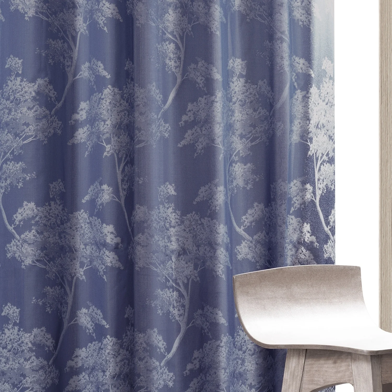 Exclusive Fabrics Sequoia Faux Silk Jacquard Curtain (1 Panel)