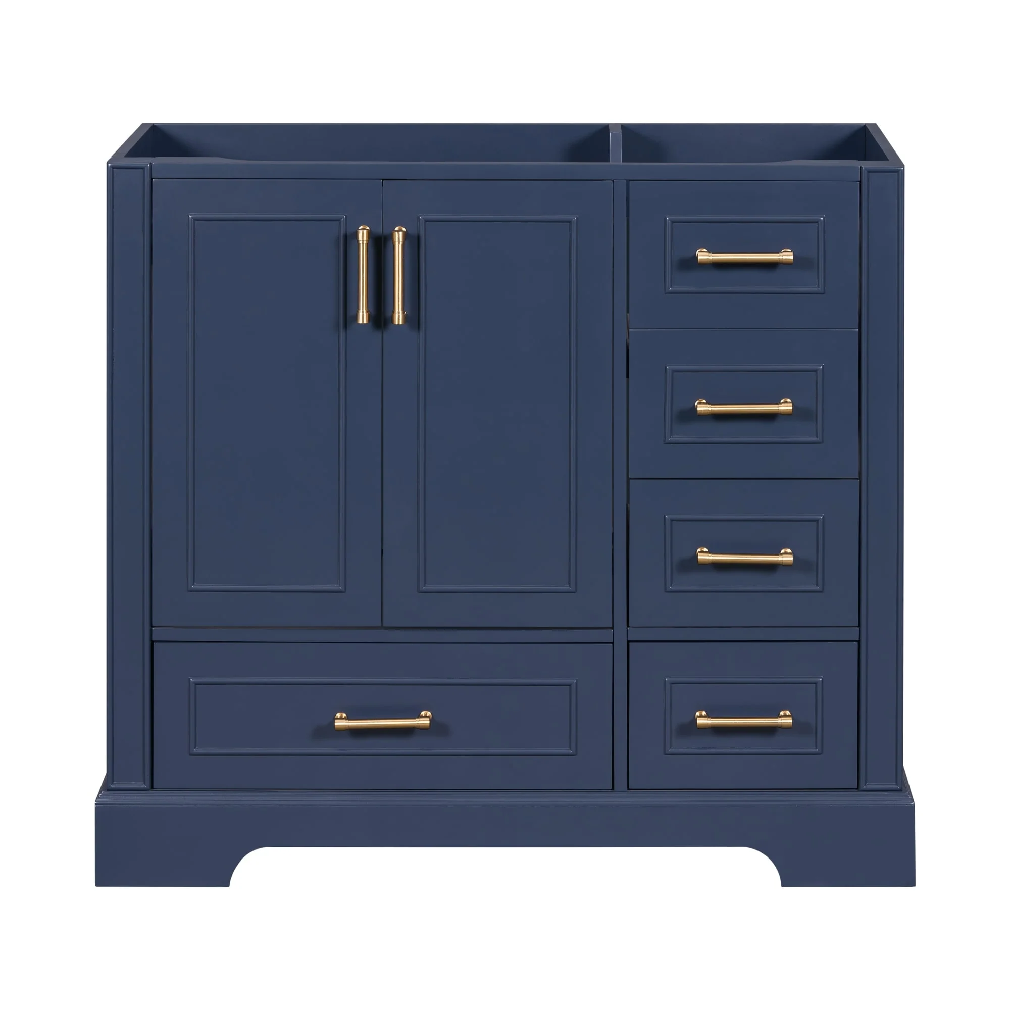 36-inch Traditional Bathroom Vanity with Four Drawers