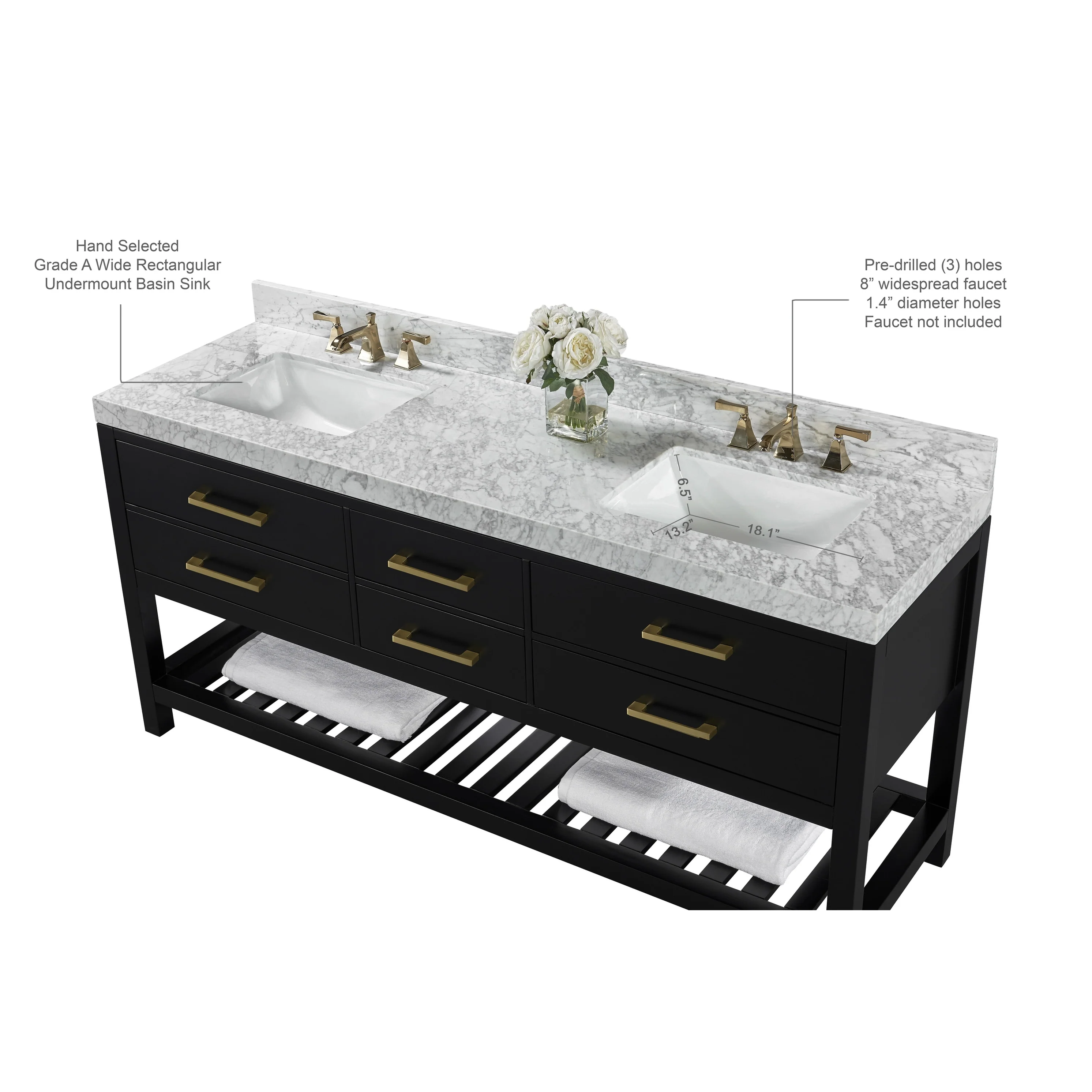 Ancerre Designs Elizabeth Bathroom Vanity Set