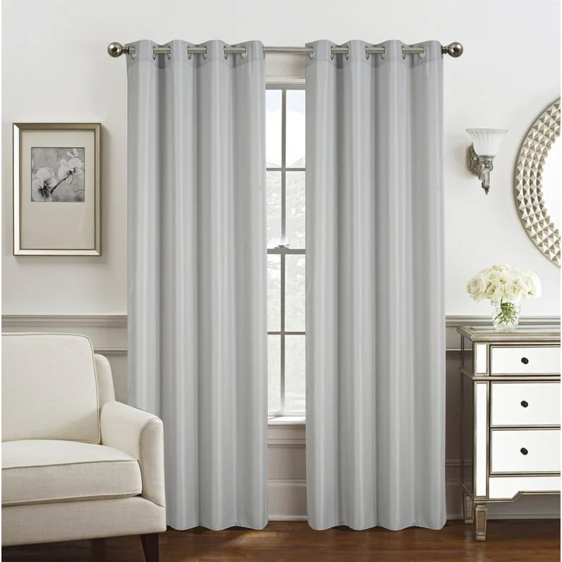 Gilbert Solid Single Grommet Curtain Panel 84