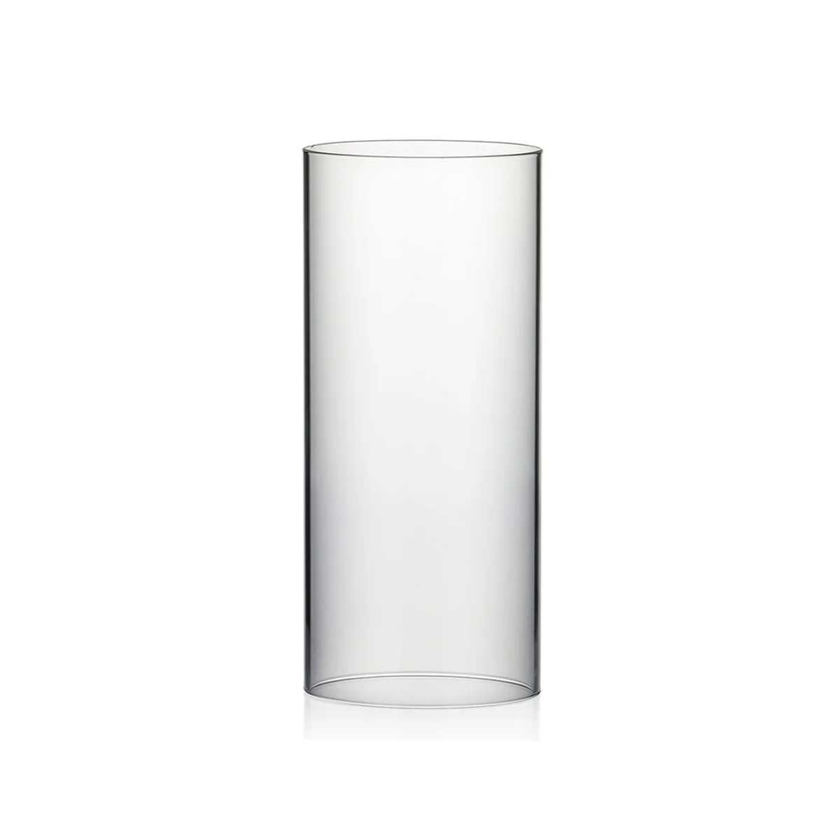 Clear Glass Cylinder Hurricane Chimney Tube, Candle Cover - 1 Piece