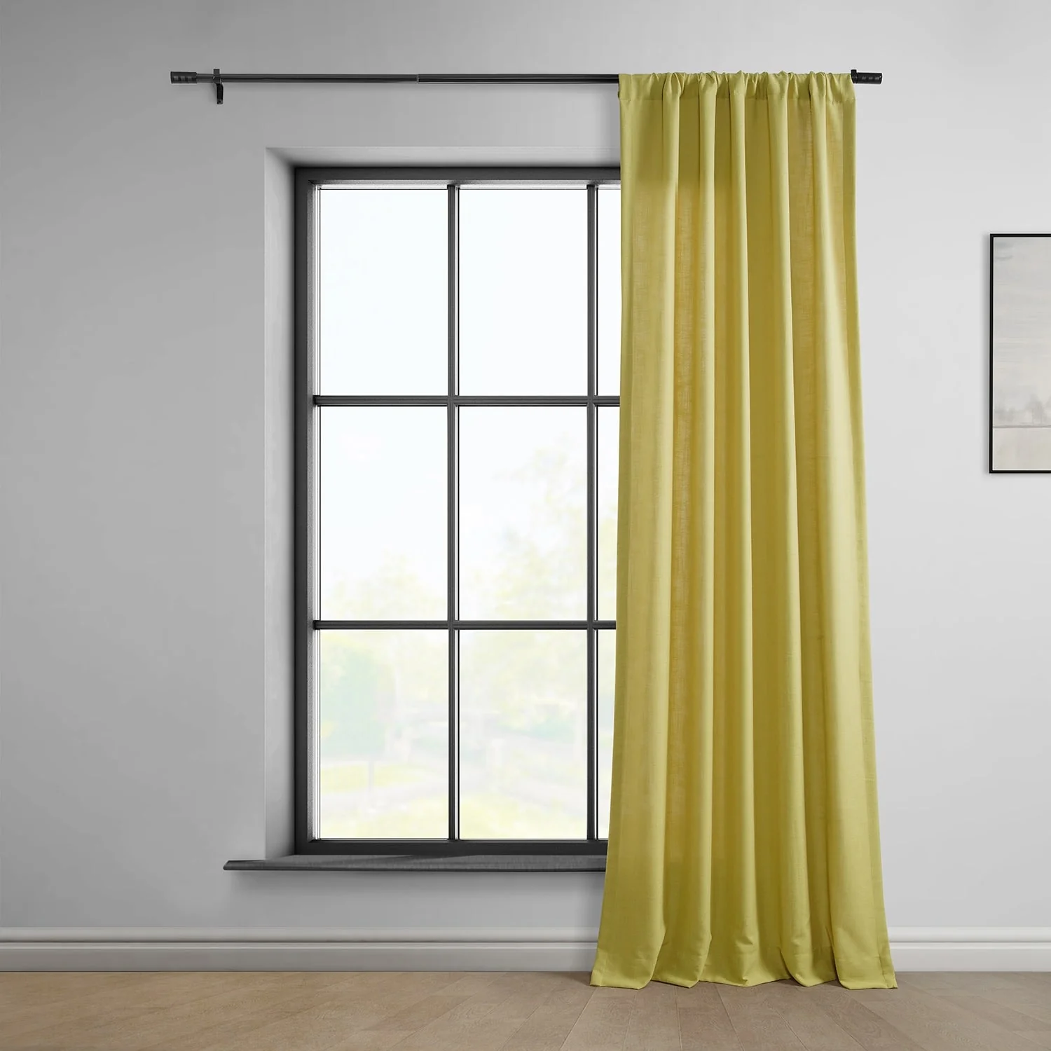 Exclusive Fabrics Classic Faux Linen Curtain (1 Panel)