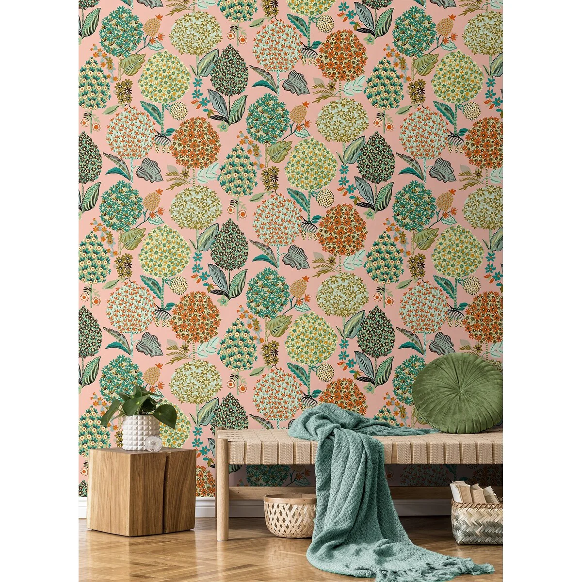 NextWall Blooming Bulbs Peel and Stick Wallpaper