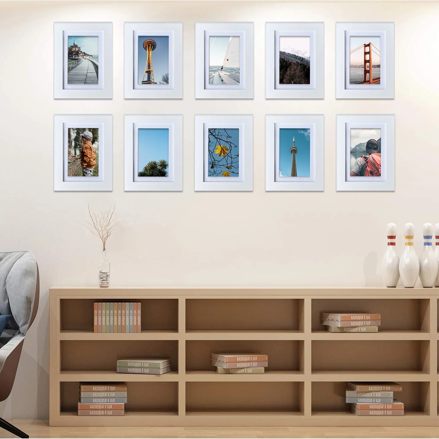 5x7 Inch Wood Picture Frame - Set of 10 (Set of 10)