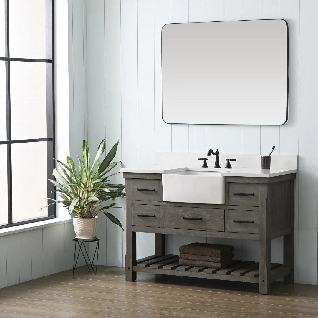 Sudio Design Bathroom Vanity Wesley Weathered Collection.