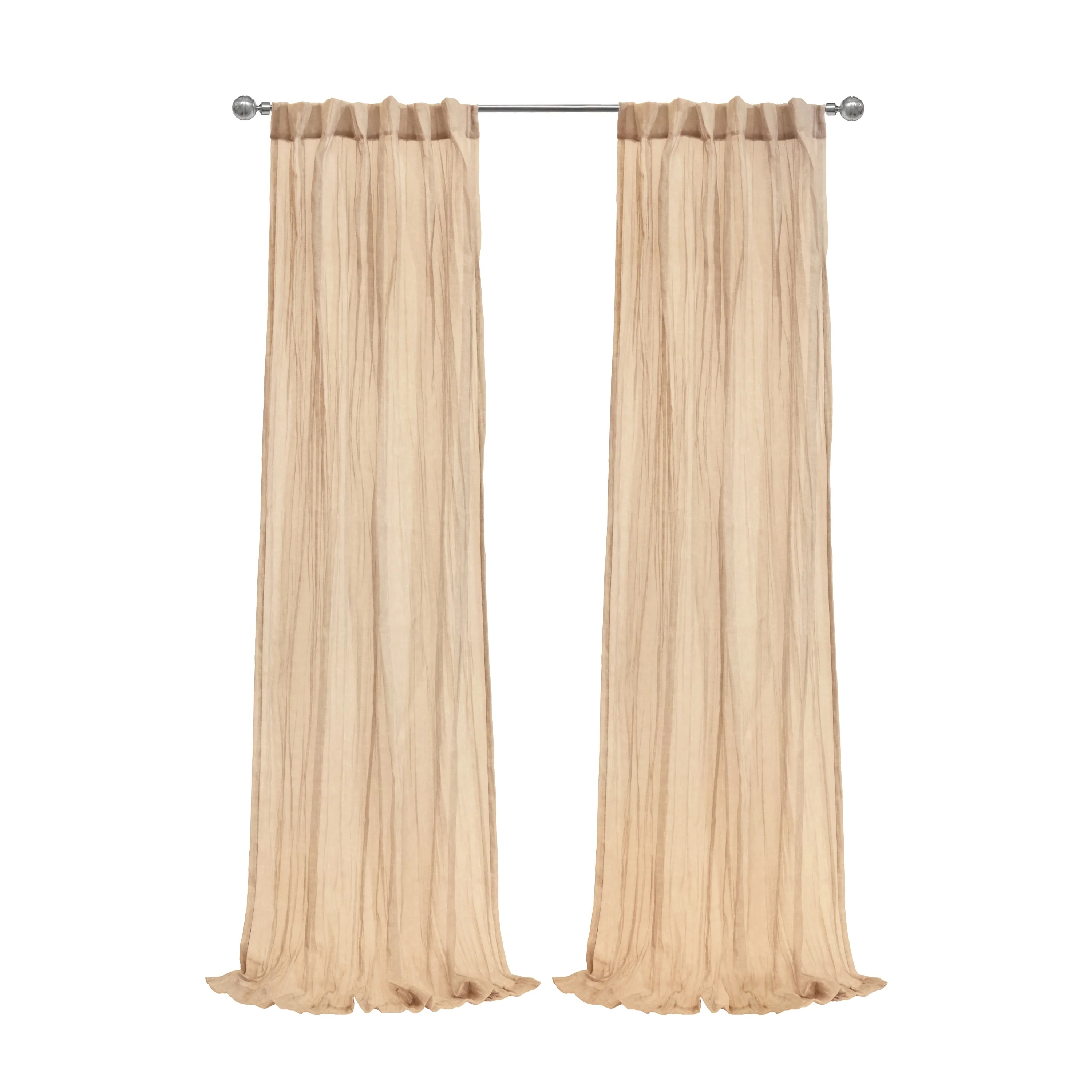 Paloma Sheer Dual Header Curtain Panel
