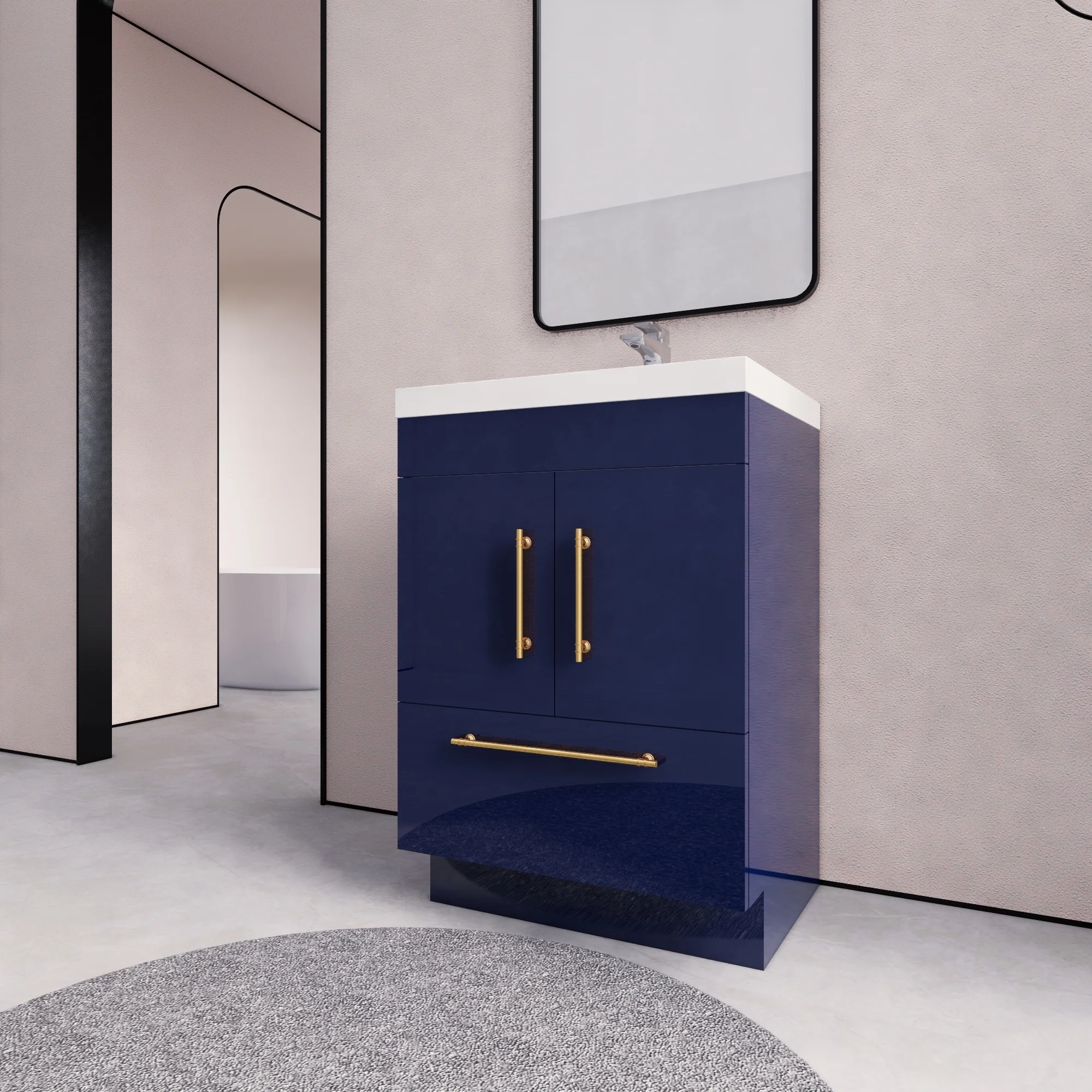 Eliza 24'' Freestanding Vanity with Single Sink