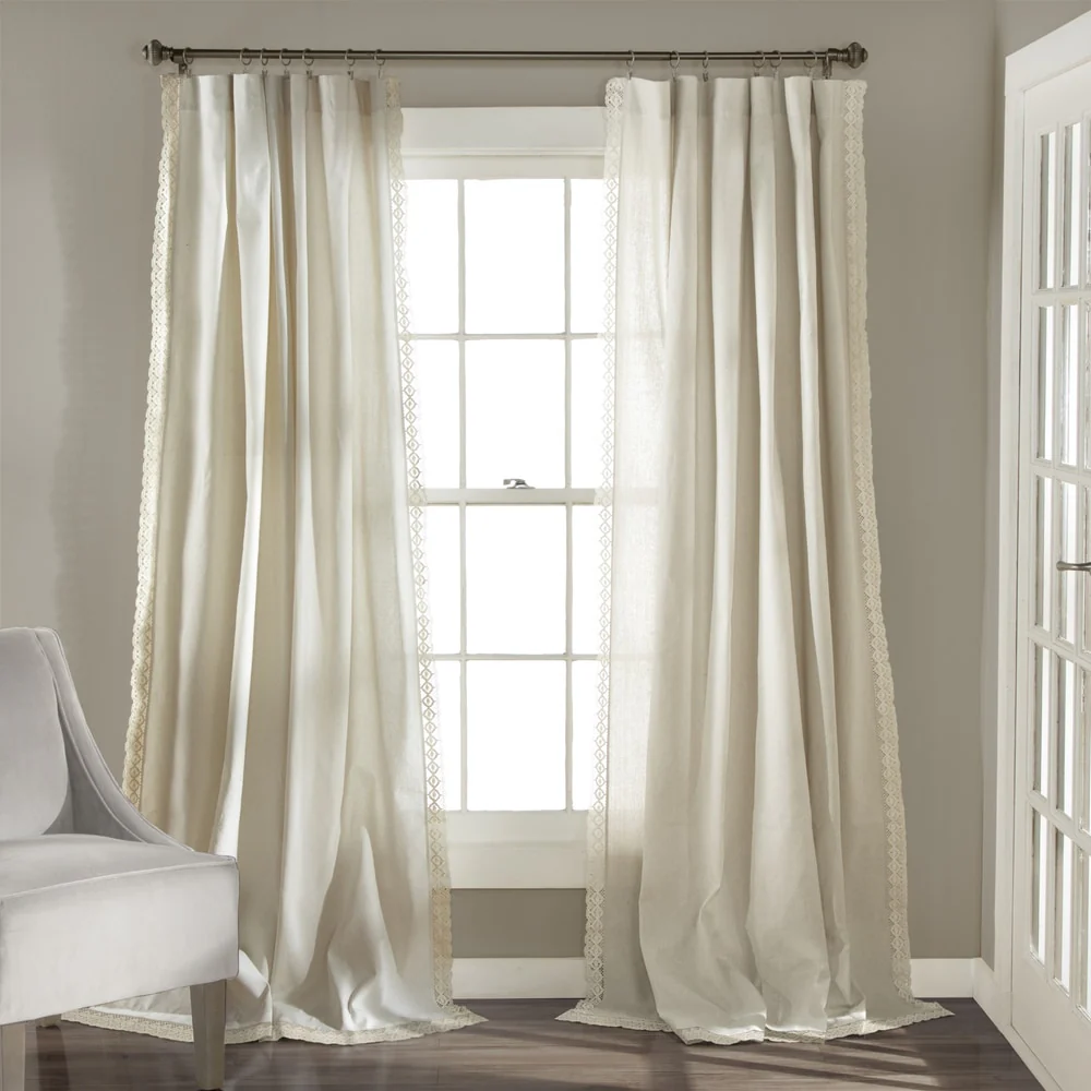 The Gray Barn Kind Koala Vintage Farmhouse Light Filtering Curtain Panel Pair