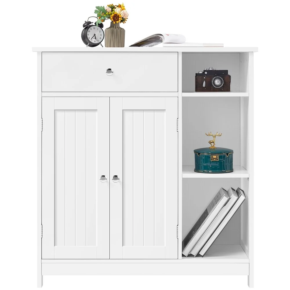 Yaheetech Free-Standing Bathroom Floor Cabinet with Adjustable Drawer